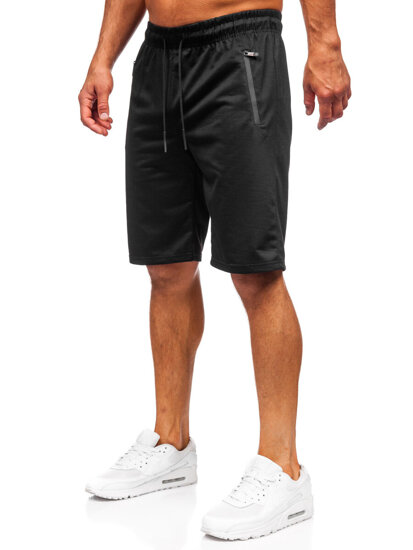 Pantalón corto de chándal para hombre negro Bolf JX808