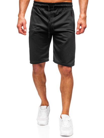 Pantalón corto de chándal para hombre negro Bolf JX822