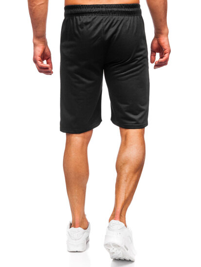 Pantalón corto de chándal para hombre negro Bolf JX822