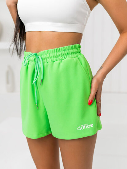 Pantalón corto de chándal para mujer verde Bolf HA22A1