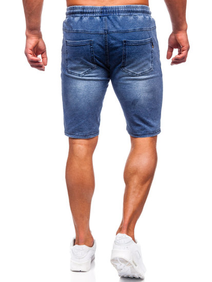 Pantalón corto de tela para hombre azul oscuro Bolf MP0267BS