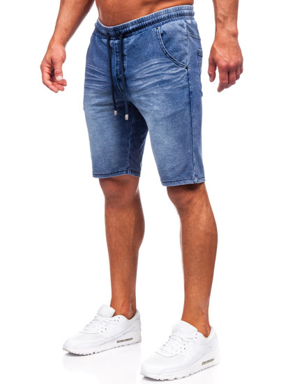 Pantalón corto de tela para hombre azul oscuro Bolf MP0267BS