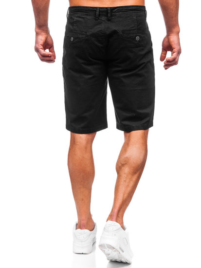 Pantalón corto de tela para hombre negro Bolf JX7511