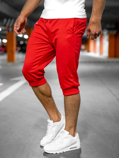 Pantalón corto deportivo baggy para hombre color rojo Bolf K10002