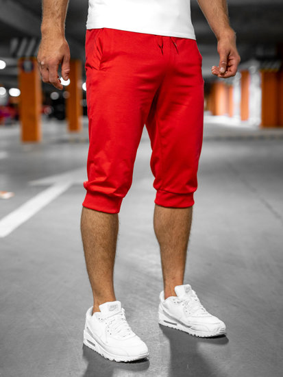 Pantalón corto deportivo baggy para hombre color rojo Bolf K10002