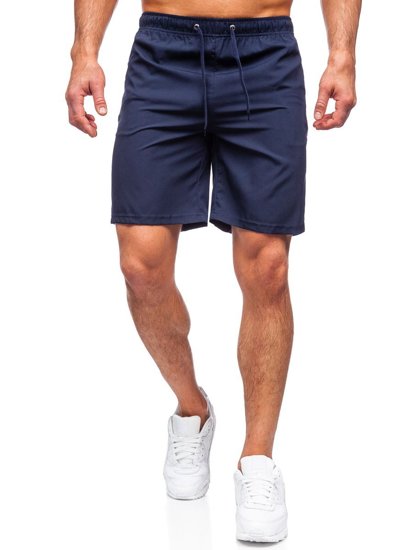 Pantalón corto deportivo para hombre color azul oscuro Bolf HH037