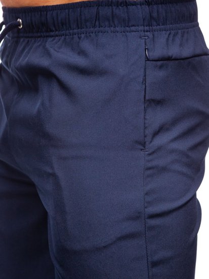 Pantalón corto deportivo para hombre color azul oscuro Bolf HH037