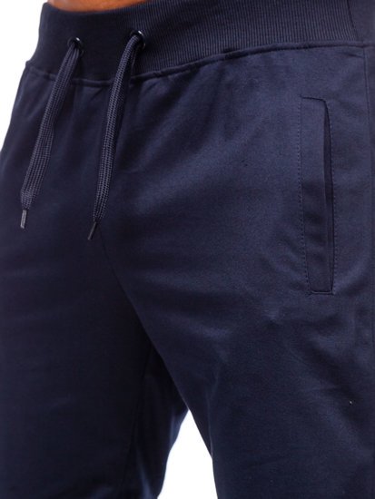 Pantalón corto deportivo para hombre color azul oscuro Denley K10003