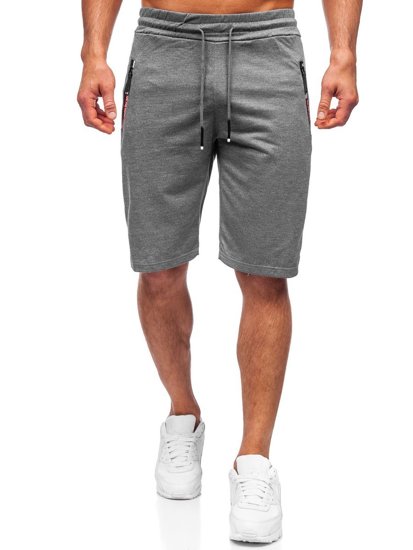 Pantalón corto deportivo para hombre color grafito Denley JX511