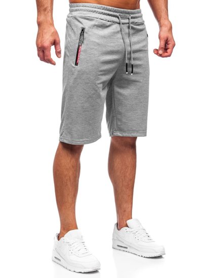 Pantalón corto deportivo para hombre color gris Denley JX511