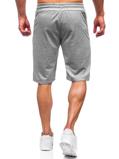 Pantalón corto deportivo para hombre color gris Denley JX511