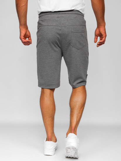 Pantalón corto deportivo para hombre gris y blanco Bolf Q3875