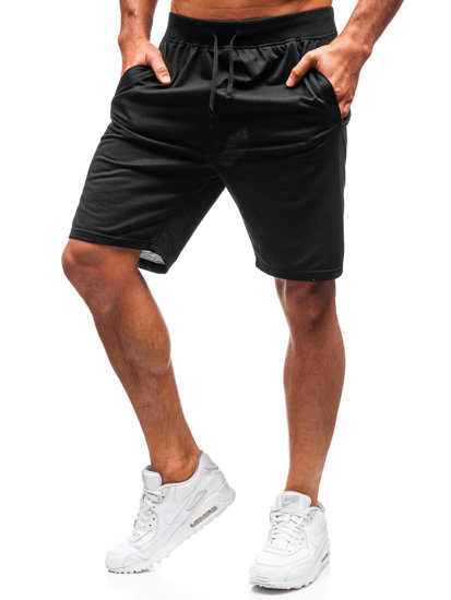 Pantalón corto deportivo para hombre negro Bolf DK01