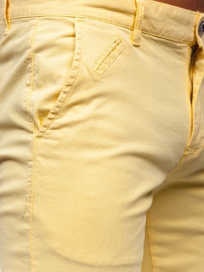 Pantalón corto para hombre color azul amarillo claro Bolf 1142