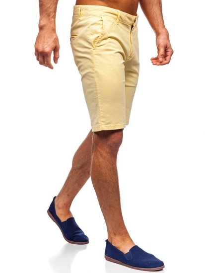 Pantalón corto para hombre color azul amarillo claro Bolf 1142