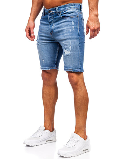 Pantalón corto vaquero para hombre azul Bolf 0366