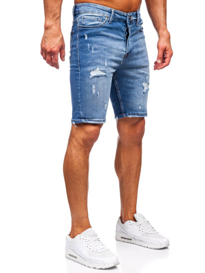 Pantalón corto vaquero para hombre azul Bolf 0366