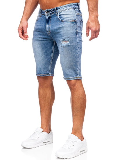 Pantalón corto vaquero para hombre azul Bolf KG3916