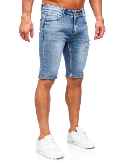 Pantalón corto vaquero para hombre azul Bolf KG3916