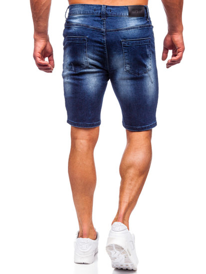 Pantalón corto vaquero para hombre azul oscuro Bolf MP0036BS