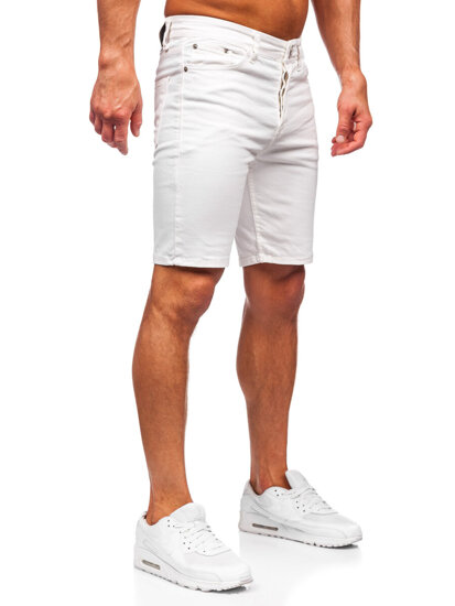 Pantalón corto vaquero para hombre blanco Bolf 0341