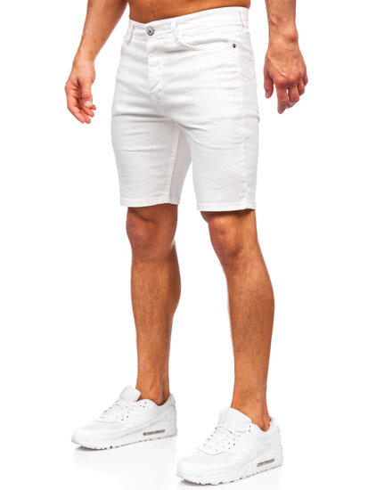 Pantalón corto vaquero para hombre blanco Bolf 0354