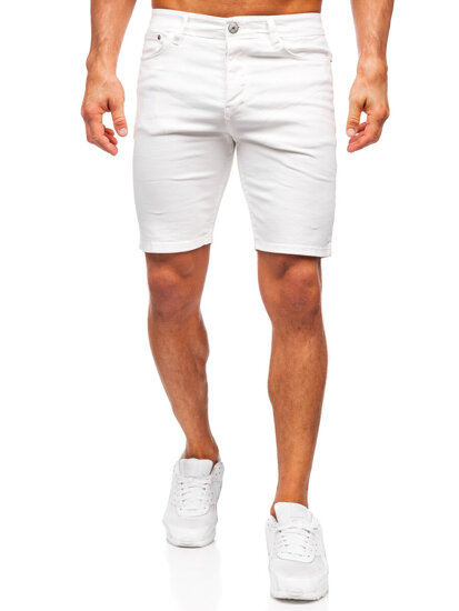 Pantalón corto vaquero para hombre blanco Bolf 0354