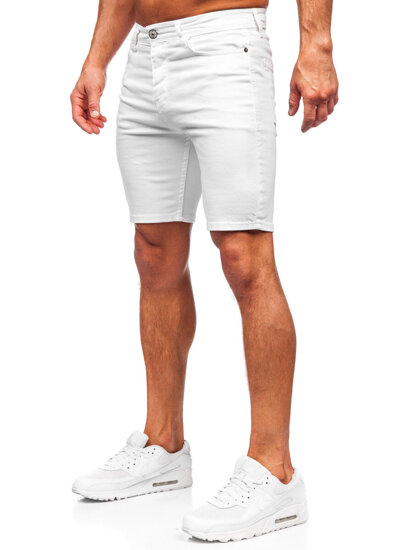 Pantalón corto vaquero para hombre blanco Bolf 0362