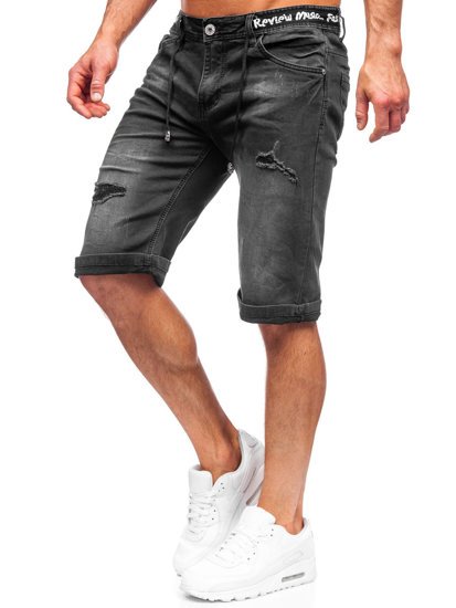 Pantalón corto vaquero para hombre color negro Denley K15002-2