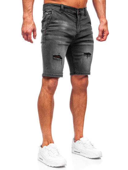 Pantalón corto vaquero para hombre gris Bolf MP0036G