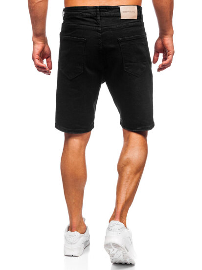 Pantalón corto vaquero para hombre negro Bolf 0622