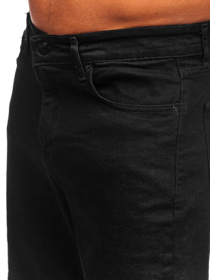 Pantalón corto vaquero para hombre negro Bolf 0624