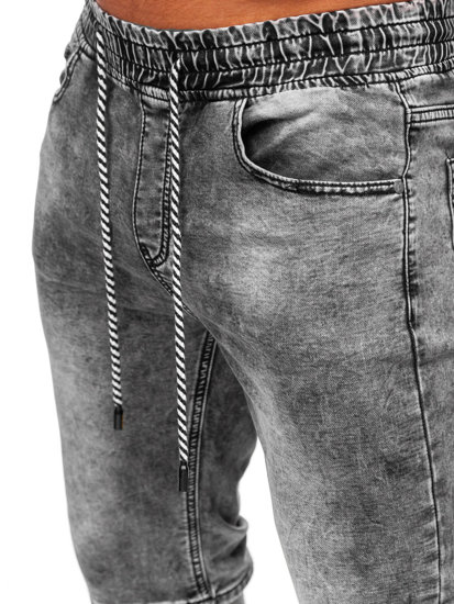 Pantalón corto vaquero para hombre negro Bolf KR1551