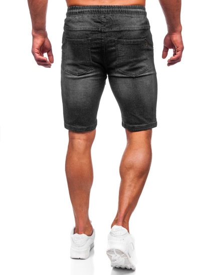 Pantalón corto vaquero para hombre negro Bolf MP0276N