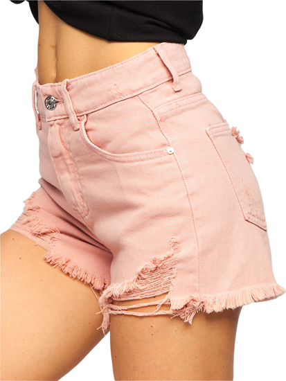 Pantalón corto vaquero para mujer rosa Bolf A63