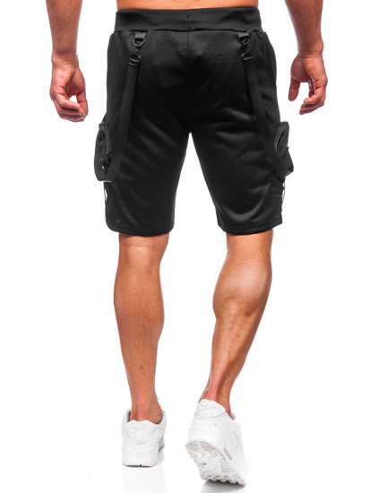 Pantalón de chándal cargo para hombre negro Bolf HS7179