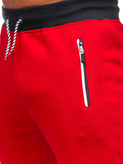 Pantalón de chándal con impresión para hombre rojo Bolf AM85A