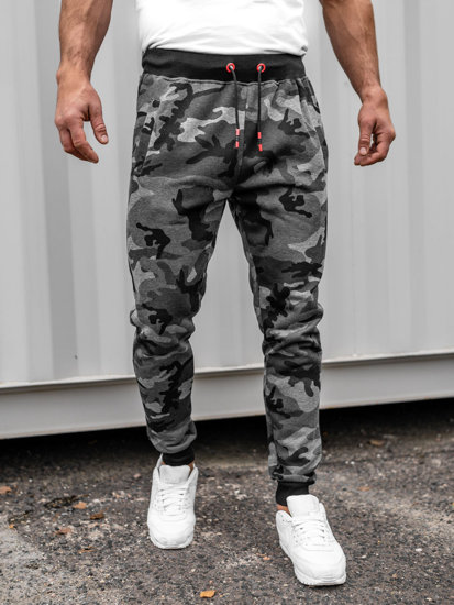 Pantalón de chándal para hombre camuflaje y grafito Bolf KZ15A