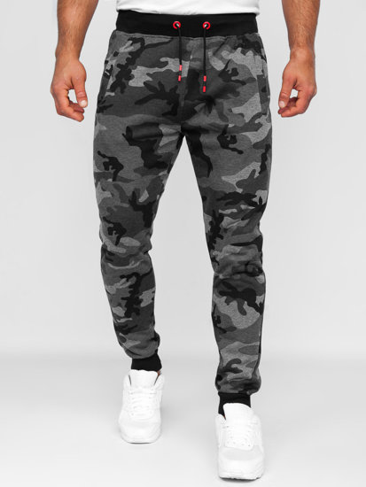 Pantalón de chándal para hombre camuflaje y grafito Bolf KZ15B