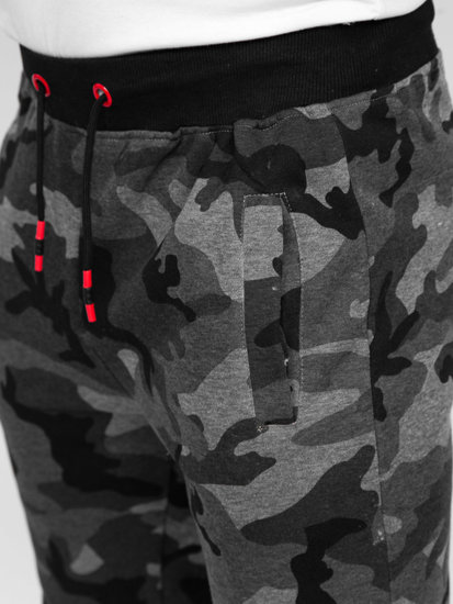 Pantalón de chándal para hombre camuflaje y grafito Bolf KZ15B