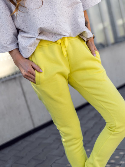 Pantalón de chándal para mujer amarillo Bolf CK-01B