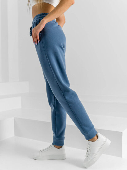 Pantalón de chándal para mujer azul Bolf HL540