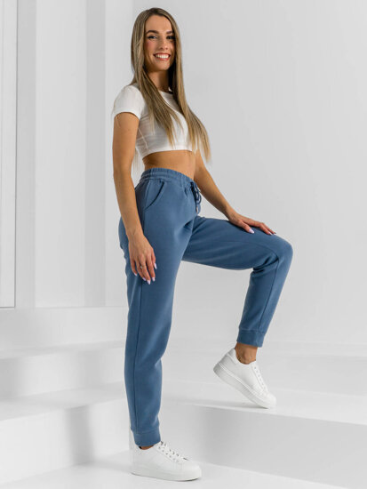 Pantalón de chándal para mujer azul Bolf HL540