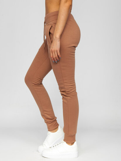 Pantalón de chándal para mujer beige Bolf CK-01