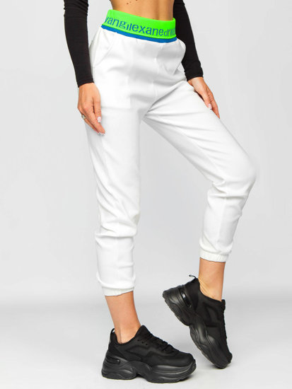 Pantalón de chándal para mujer blanco Bolf H1007A