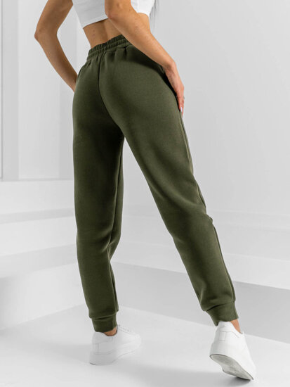 Pantalón de chándal para mujer caqui Bolf HL540