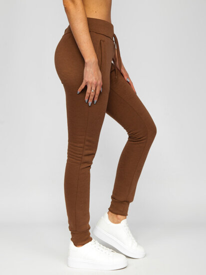 Pantalón de chándal para mujer chocolate Bolf CK-01