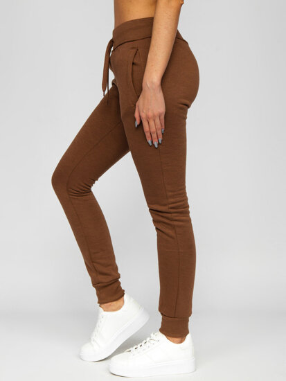 Pantalón de chándal para mujer chocolate Bolf CK-01