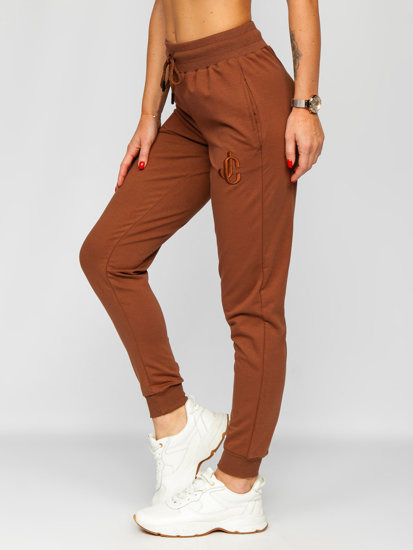 Pantalón de chándal para mujer chocolate Bolf VE32