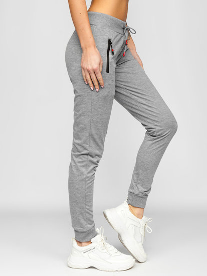 Pantalón de chándal para mujer gris Bolf JX7725